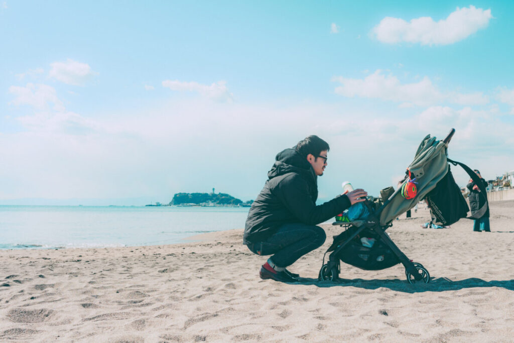 湘南で子育て　七里ヶ浜へ息子と二人で出かけた日の写真